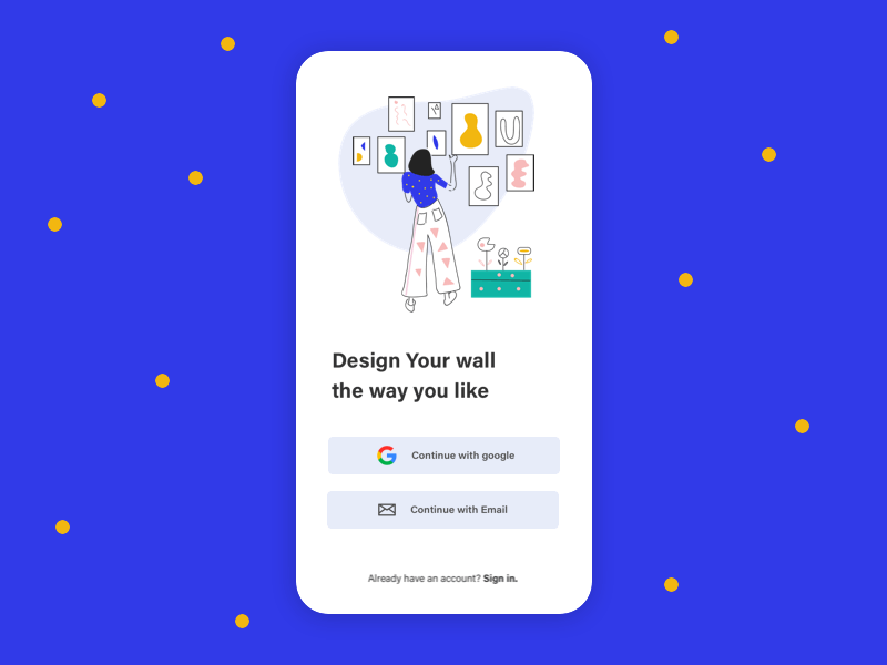 Sign up screen app design log out login sign in sign in page signup typography ui ux