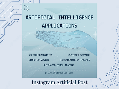 Instagram Square Social Post for AI