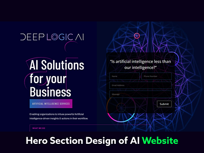 AI Website Hero Section