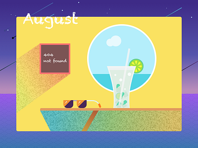 12 months of Vector Illustration:August