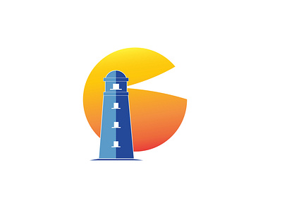 Lighthouse logo graphic design logo