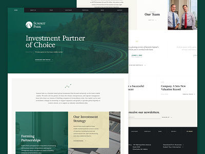 Summit Park finance green grid private equity ui website