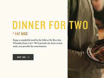 Dinner for Two copper dinner mono tan yellow