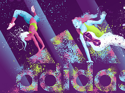 Adidas Illustration adidas advertising branding conceptart design digitalart graphic design illustration sports