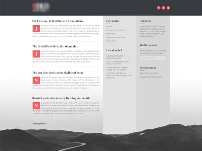 Verses dribbble grayscale web welcome