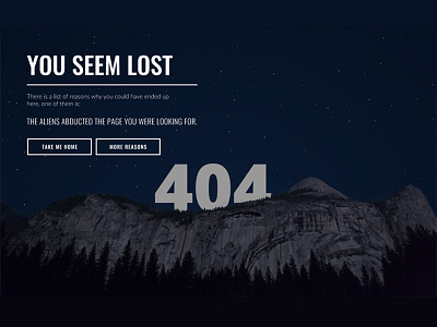 404 404 landing ux