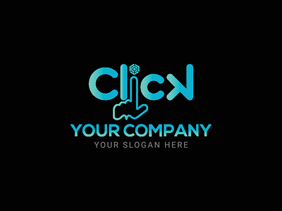 Click Typography logo Design