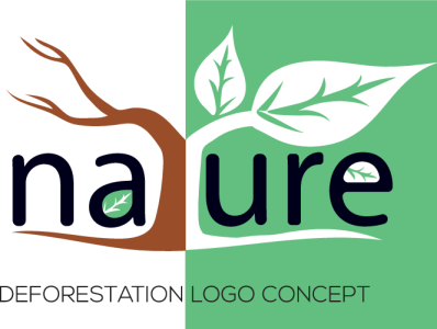 Nature Deforestation Logo Element branding design graphic design illustration logo vector