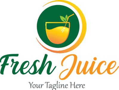Fresh juice logo design branding design graphic design illustration logo vector