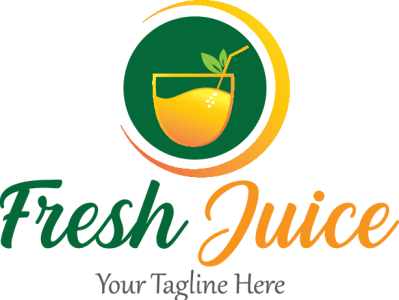 Fresh juice logo design