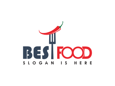 food logo design vector for restaurant graphic element