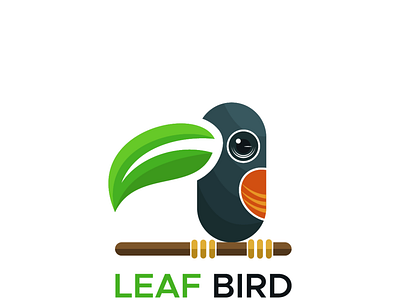 leaf bird logo vector graphic element branding design graphic design illustration logo vector