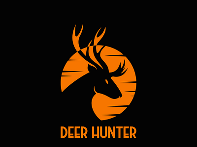 deer hunter sunset logo