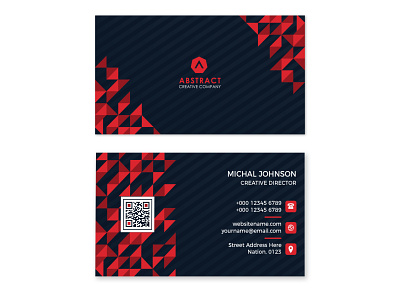 Creative professional business card template design graphic design illustration logo vector