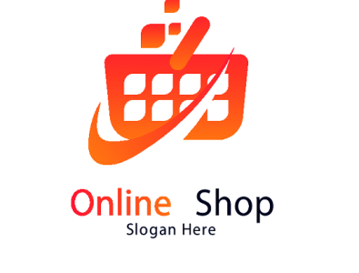 Creative E-Commerce WebSite Logo Design Template Online Shop Pn design graphic design illustration logo vector