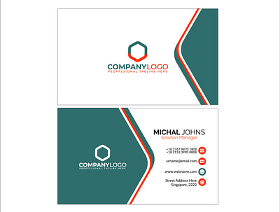 Print Ready Business Card branding design graphic design illustration logo vector