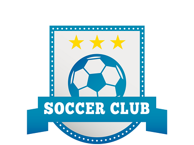 Blue gradient banner football club logo  PNG Images AI