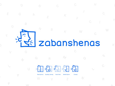 zabanshenas redesign logo branding design english app english learning english lerning graphic design logo minimal redesign simple
