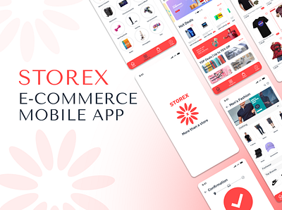 E-Commerce APP STOREX design ui ux