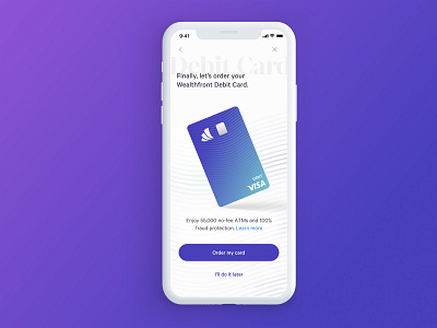 Card Ordering Screen app design branding uiux