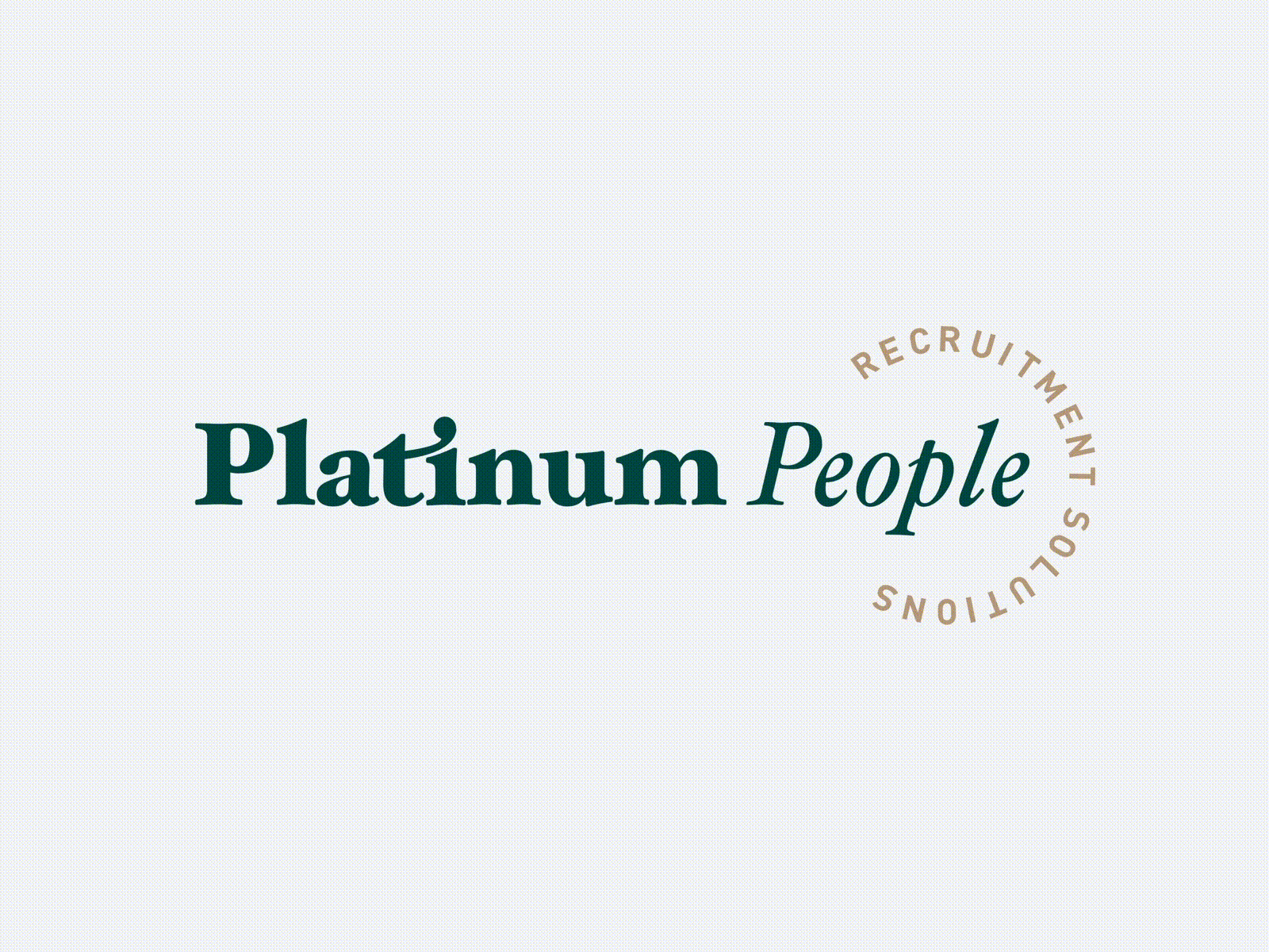 Platinum People Recruitment | Before & After brand identity ella glover design emerald gold logo logotype melbourne platinum rebrand recruitment redesign
