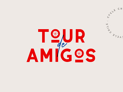 Tour De Amigos bike tour branding chile logo tour de amigos