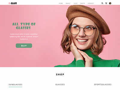 E-GLASSES e commerce e commerce website glasses glassesstore glasseswebsite ui ux