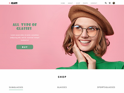 E-GLASSES e commerce e commerce website glasses glassesstore glasseswebsite ui ux