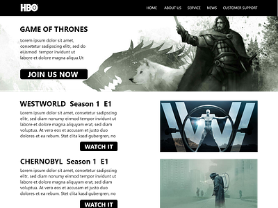 HBO Website