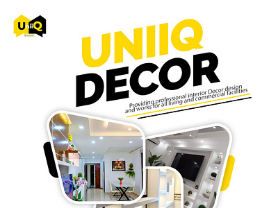 Uniiq Decor - Interior Decor Flyer branding design graphic design
