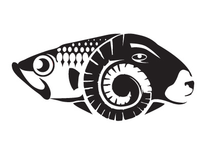 Herring & Haggis animal character identity illustration logo