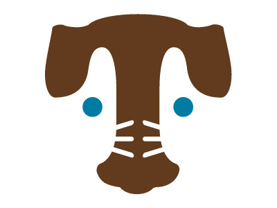 Turkey Creek Animal Hospital cat dog identity illustration logo veterinary
