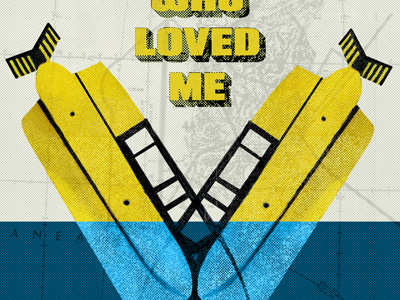 The Spy Who Loved Me james bond map submarine typography