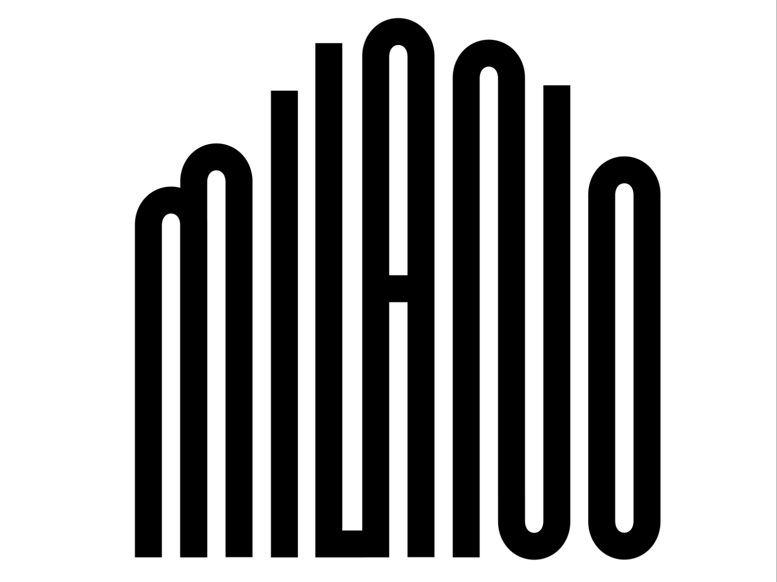 Milano - Type animation experiment animation concept duomo italy kinetictype logo logotype loop milano minimal motion seamless silhouette typography