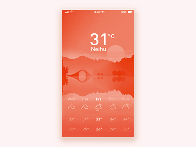 Daily UI - Weather app design daily ui dribble invite