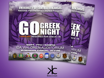 Go Greek Night E - Flyer