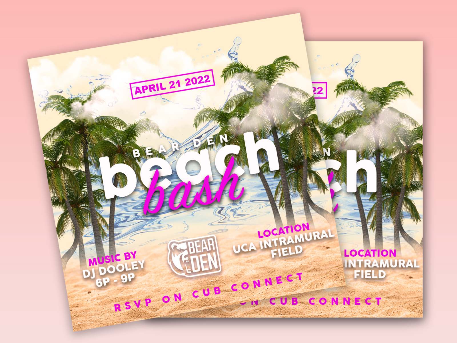 Bear Den Beach Bash E Flyer By Kyleconcepts On Dribbble