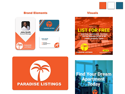 Paradise Listing - Brand Design branddesign branding figma flyer illustrator photoshop social media post