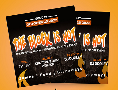 The Block Is Hot E - Flyer event flyer flyer graphic design photoshop social media post