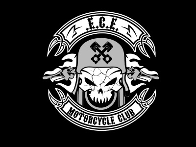 ECE Motorcycle Club Design design graphic design illustration logo