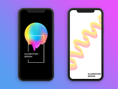 Wallpaper design color illustration iphone x wallpaper