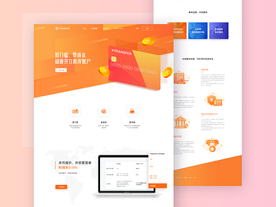 Financial webpage by liuc on Dribbble