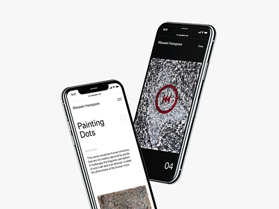 Masaaki Hasegawa — Portfolio Website artist artwork clean creative design iphone minimal mobile page portfolio project ui user interface ux web website