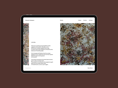 Masaaki Hasegawa — Portfolio Website artwork clean creative design desktop ipad l page minima photo portfolio tablet ui user interface ux web wesite works