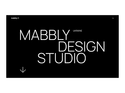 Mabbly — Landing Page agency animation clean creative design desktop flat interaction interactions landing layout minimal motion page portfolio trend ui ux web website