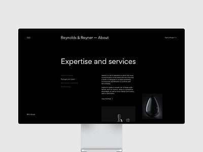 Reynolds and Reyner — Agency Website clean creative design desktop minimal page portfolio ui user interface ux web web design website