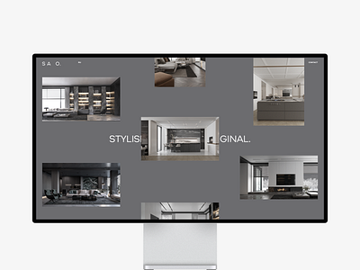 SAO. — Website Design branding clean grid minimal photo typography ui uiux ux web web design