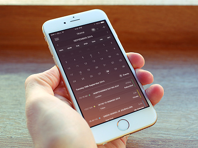 Calendar App app calendar concept ios ios app iphone screen ui user interface