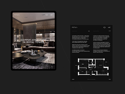 IQOSA — Project Page architecture black clean creative grid interior design ipad minimal mobile page photo portfolio project slider typography uiux ux web