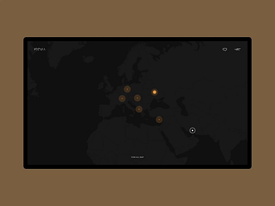 IQOSA — Animated Projects Map Page architecture black clean creative desktop grid interior design map ui minimal page photo pin portfolio project typography uiux ux web world zoom